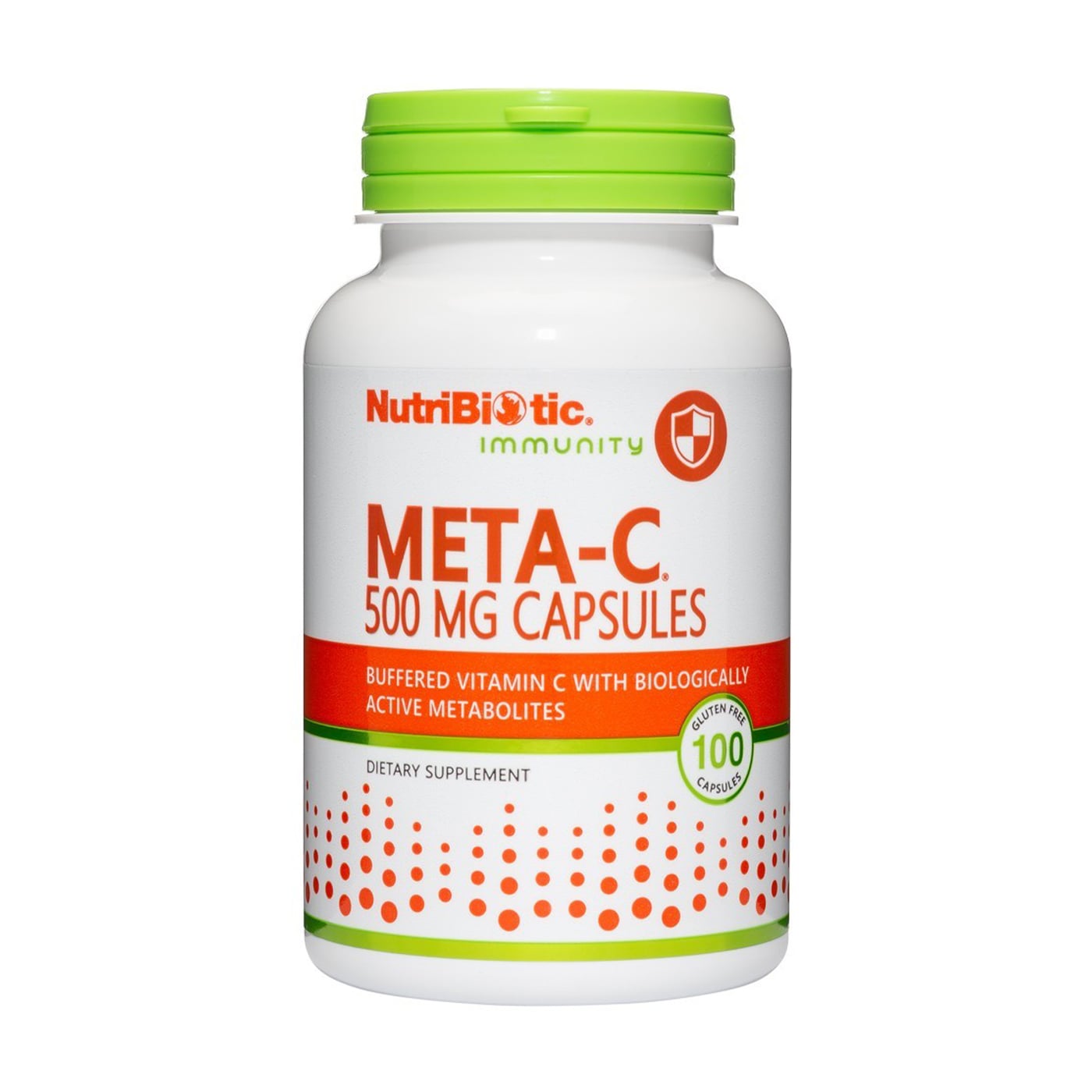 Буферизований вітамін С з метаболітами NutriBiotic Immunity Meta-C 500 мг, 100 капсул